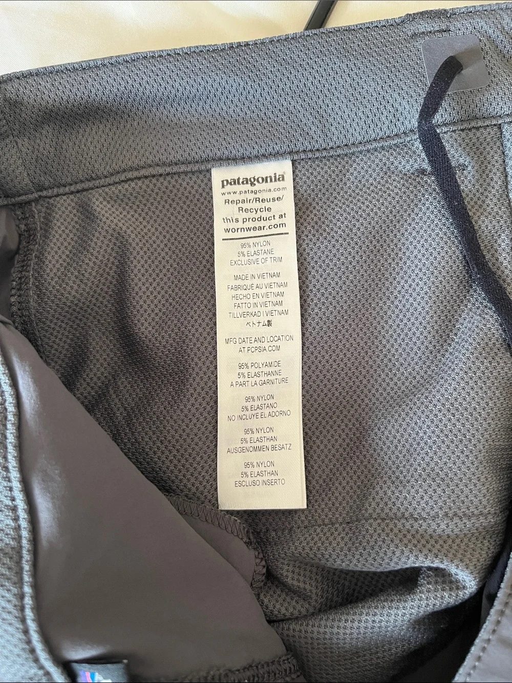 Patagonia Charcoal Gray Women's Outdoor Shorts